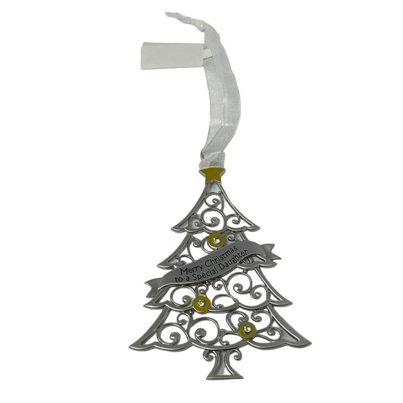Ganz - Christmas Tree Ornament Engraved with "Merry Christmas to a Special Daugh - Picture 3 of 5